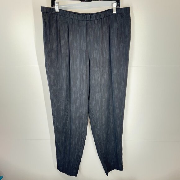 Eileen Fisher 100% Silk Georgette Lounge Pants - Picture 1 of 8